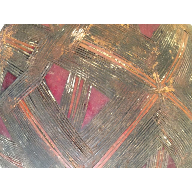 Mid 20th Century Large African Carved Bowl For Sale - Image 5 of 6