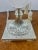 Vintage Neoclassical Style Frosted Glass Urn Table Lamps, Silver Base, a Pair For Sale - Image 10 of 13