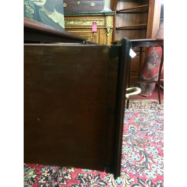 1920s Antique Mahogany Vanity, Small Desk For Sale - Image 5 of 8