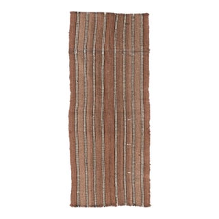 Brown Vintage Turkish Kilim Rug - 2`2″ X 5`7″ For Sale