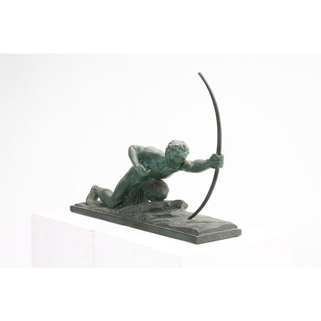 G . Boni, Sculpture of Archer, 1960s, Bronze Patinated Plaster For Sale - Image 6 of 8