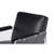 Black Modern Black Leather and Lucite Armchair For Sale - Image 8 of 9