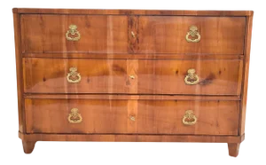 Late 18th Century Cherrywood Commode with Brass Mounts, 1790