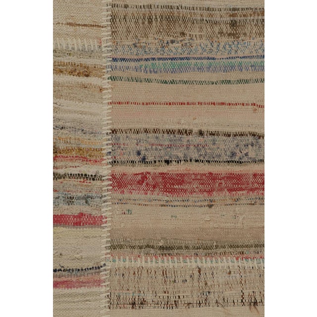 Rug & Kilim’s Patchwork Kilim in Polychromatic Stripes For Sale In New York - Image 6 of 7