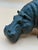 Late 20th Century Solid Cast Iron Hippopotamus Sculpture With Green Patinated For Sale - Image 11 of 11