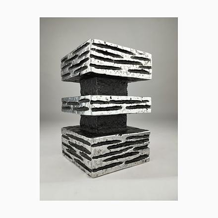 Brutalist Aluminum Candlestick, 1970 For Sale - Image 13 of 13