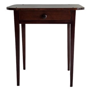 Early 20th Century American Country Primitive Single Drawer Side Table For Sale