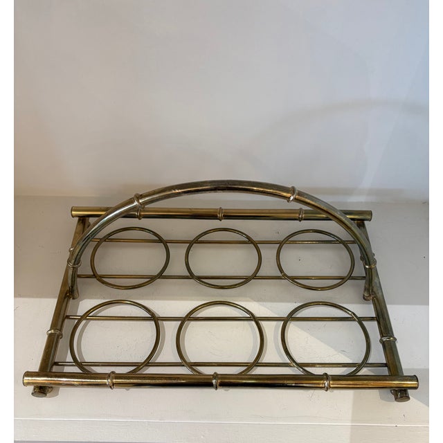 Mid-Century Modern Mid-Century Bar Ware With Bamboo Caddy Set- 7 Pieces For Sale - Image 3 of 6