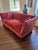 A striking and rare Spanish Revival tuxedo sofa dating to the 1920s, showcasing the romantic elegance and craftsmanship...