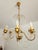 Vintage Hollywood-Regency Gold-Plated Cascade 6-Light Waterfall Chandelier with Crystal Pendants, 1960s For Sale - Image 15 of 18