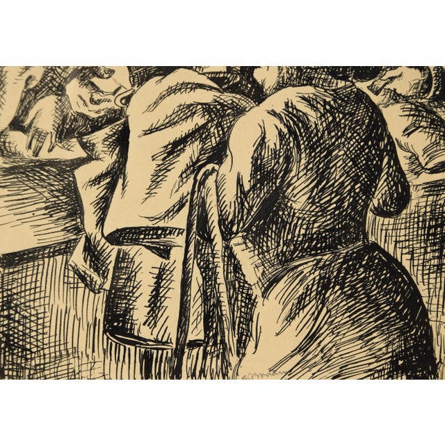 1930s Edaurd Braun, Theatergarderobe, 1930s, Ink and Paper, Framed For Sale - Image 5 of 9