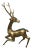 1970s Brass Deer by Sarreid Ltd. For Sale
