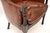 Vintage Georgian Style Leather Armchair, 1930 For Sale - Image 9 of 11