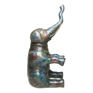 Antique Chinese Cloisonné Elephant