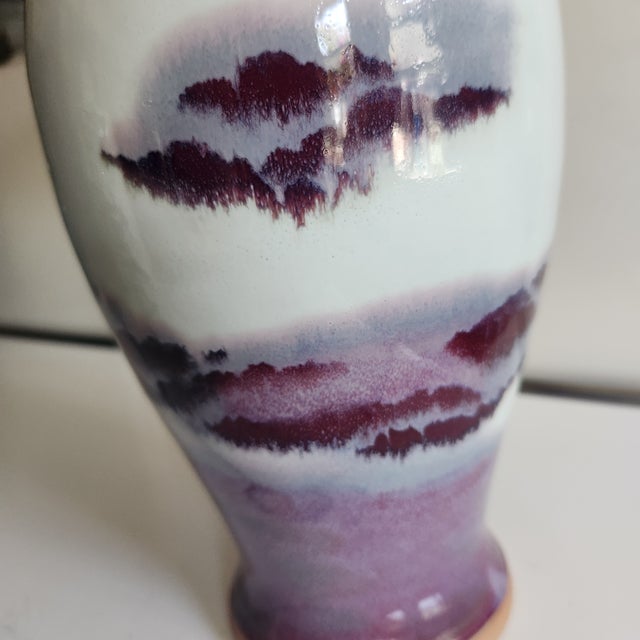 Boho Chic Mist on Mountains Vase For Sale - Image 3 of 3