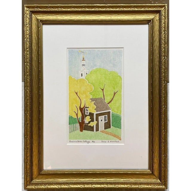 Original peter s marshall 'provincetown cottage #2' white line woodcut this is just a great original piece. I have been...