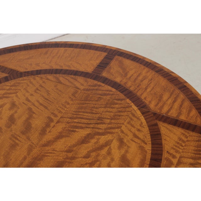 Vintage English Satinwood Inlaid Pembroke Table For Sale - Image 11 of 17
