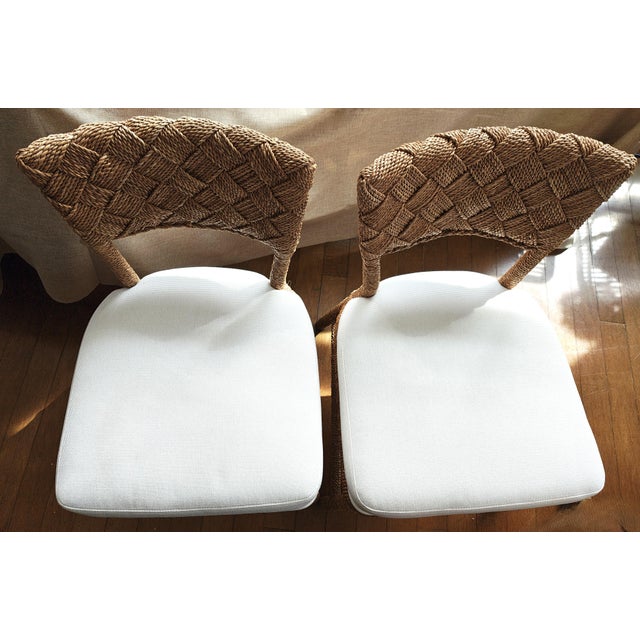 Brown Palecek Lance Side Chairs- Set of 5 For Sale - Image 8 of 10