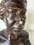Brown Vintage L. Baldaccini Classical-Style Plaster Woman Bust Sculpture For Sale - Image 8 of 12