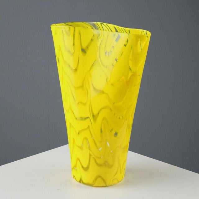 Glass Vase aby Salviati Murano For Sale - Image 11 of 11