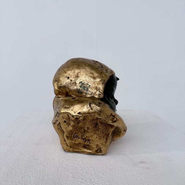 1930s Art Deco Baby Head Sculpture by C Van Wijk, 1930s For Sale - Image 5 of 9