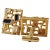 Mid-Century Modern 1970s Brutalist Christian Dior Gold Tone Enamel Stone Cufflinks For Sale - Image 3 of 11