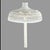 Antique Victorian White Painted Wicker Floor Lamp With Shade For Sale - Image 4 of 8
