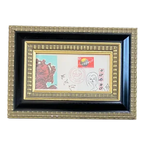 Contemporary Original Judy Henn Abstract Pen & Ink Drawing “First Day Going Global”