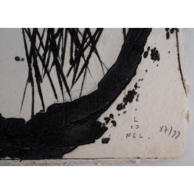 LIONEL (Lionel PERROTTE, known as) (1949-2020) Red Trace Original color carborundum etching Signed in pencil Limited...