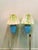 Vintage Blue Ceramic Table Lamps, Set of 2 For Sale - Image 4 of 8