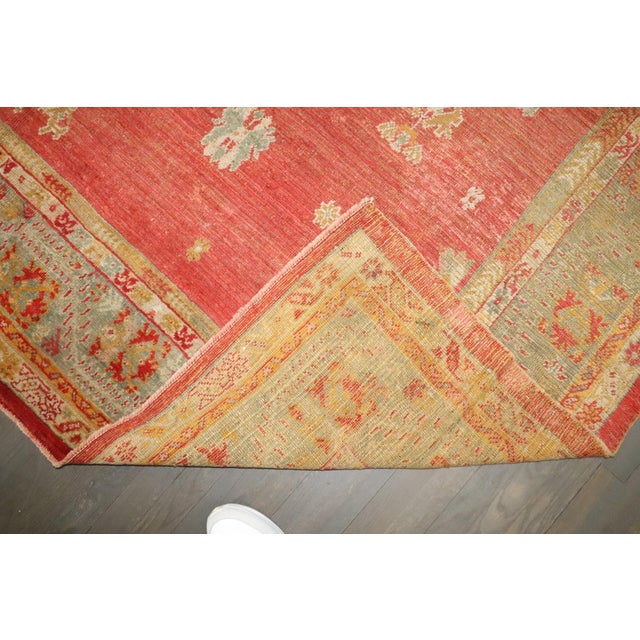 Turkish 19th Century Angora Turkish Square Oushak Rug - 8'3" x 8'5" For Sale - Image 3 of 7