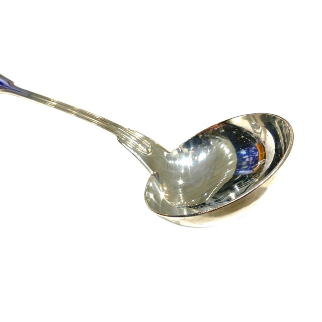 19th Century Christofle France Ladle/Louche "Filet" (Or "Chinon") Pattern For Sale In San Francisco - Image 6 of 9