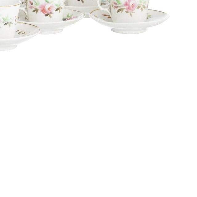 Porcelain Tea Cups and Saucers from Vista Alegre, Set of 16 For Sale - Image 5 of 6
