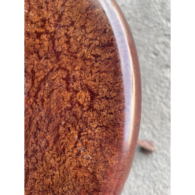 Metal Industrial Workshop Stool from Ab Odelberg & Olson, Sweden, 1930s For Sale - Image 7 of 11