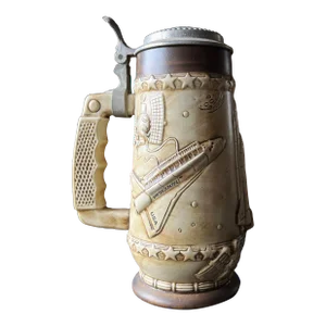 Vintage C.1981 Nasa Lidded Beer Stein / Mug