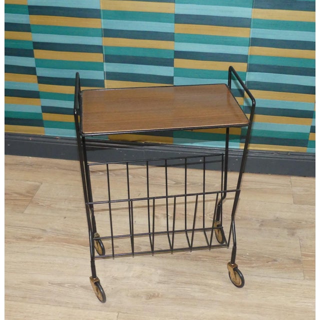 Vintage String Newspaper Rack, 1960s For Sale - Image 6 of 11