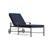 Brown Jordan Venetian Adjustable Chaise With Wheels, Mica frame with Fusion Neptune fabric For Sale - Image 12 of 12