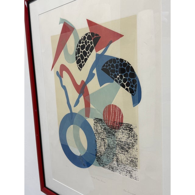 Glass Rita Schwartz Mardi Gras Series Lithograph on Paper - 1 of 2 Available For Sale - Image 7 of 13