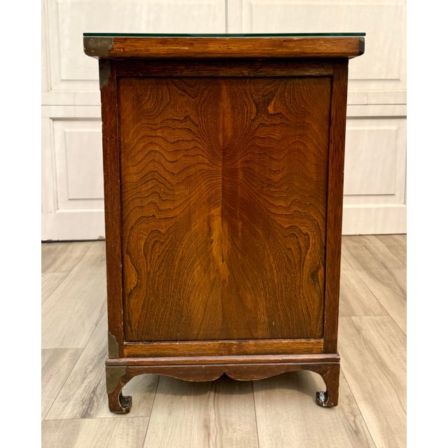 Vintage Korean Scholar's Cabinet With Hand-Painted Hunting Scenes For Sale - Image 9 of 16