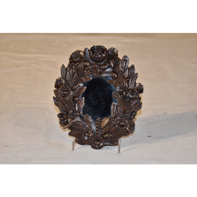 19th Century Small Carved Wall Mirror For Sale In Greensboro - Image 6 of 6