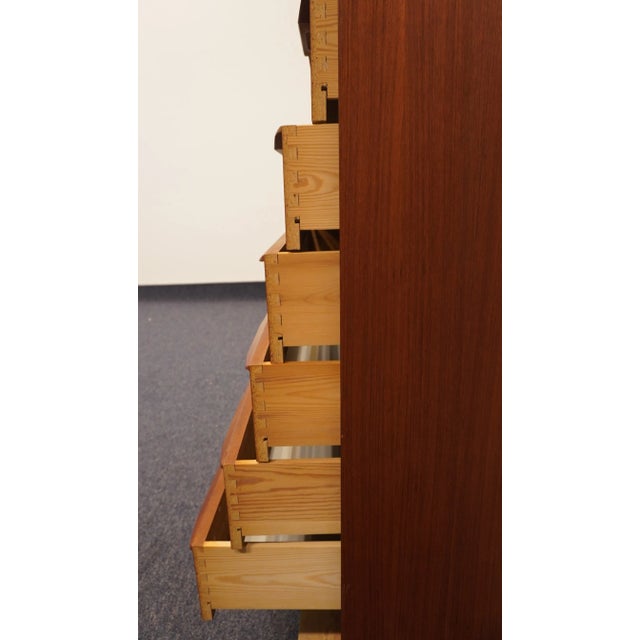 Late 20th Century Gunnar Nielsen Tibergaard Danish Modern Teak Wood 31" Chest of Drawers For Sale - Image 5 of 9