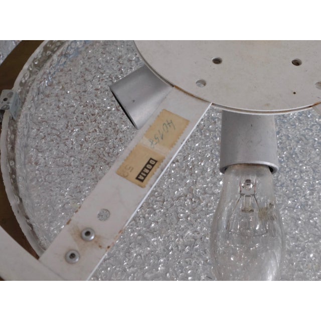 German Murano Ice Glass Tubes Chandelier from Doria, 1968 For Sale - Image 6 of 9