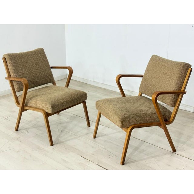Brown Vintage Armchairs, 1960s, Set of 2 For Sale - Image 8 of 11