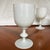 Vintage French Portiex Vallerysthal White Opaline Goblets- Set of Six For Sale - Image 9 of 11
