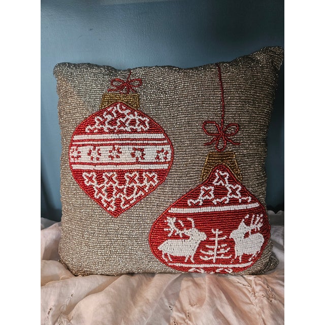 This Cynthia Rowley pillow is quality as only the designer does. The cover's front is a beautifully beaded and the back is...