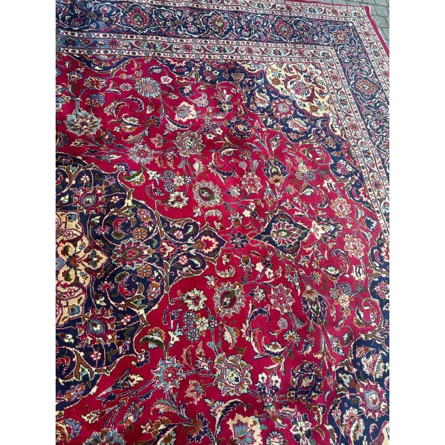 Large Vintage Kashan Rug, 1970s For Sale - Image 6 of 18
