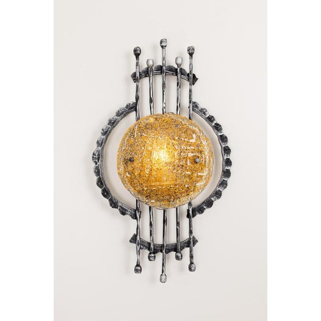 Mid-Century Murano Wall Sconce attributed to Tom Ahlström and Hans Ehrlich, 1960s For Sale - Image 12 of 14