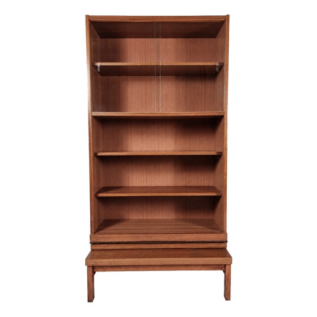 Vintage Bookcase in Beech, 1970s For Sale