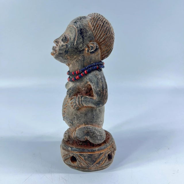 African Early 20th Century Tikar Clay House God 8inch Cameroon For Sale - Image 3 of 8