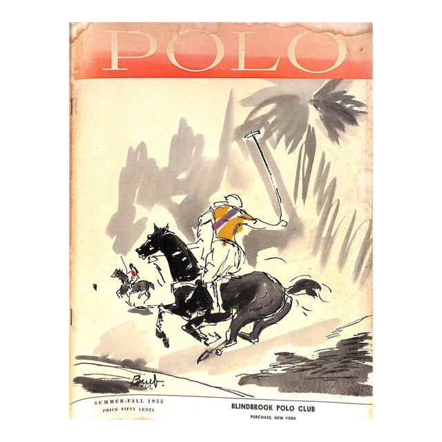 Polo Magazine Summer-Fall 1955 Blind Brook Polo Club Purchase, New York Program For Sale